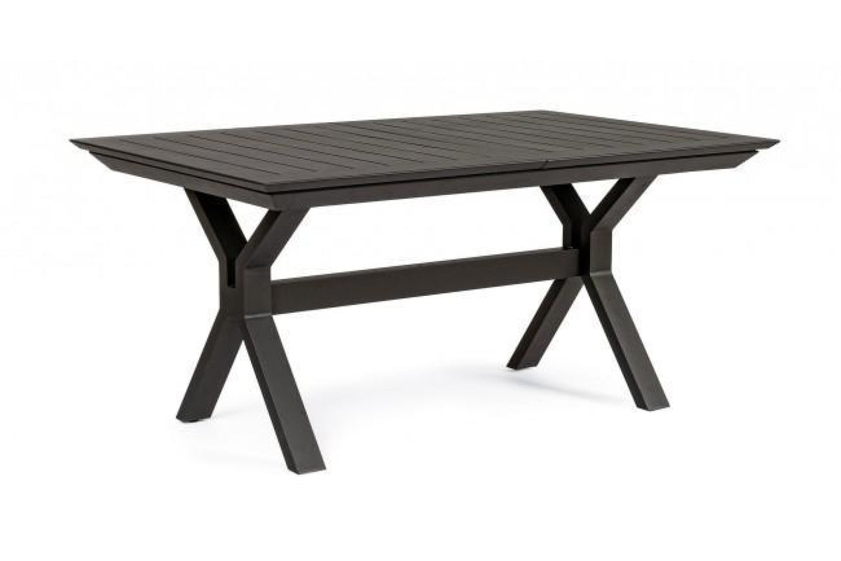Kerti asztal - KENYON fekete alumínium kerti asztal 240 cm