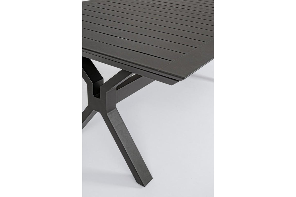 Kerti asztal - KENYON fekete alumínium kerti asztal 300 cm