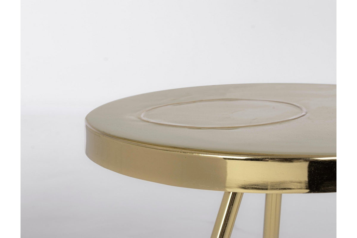 Dohányzóasztal - KESAR II arany acél dohányzóasztal