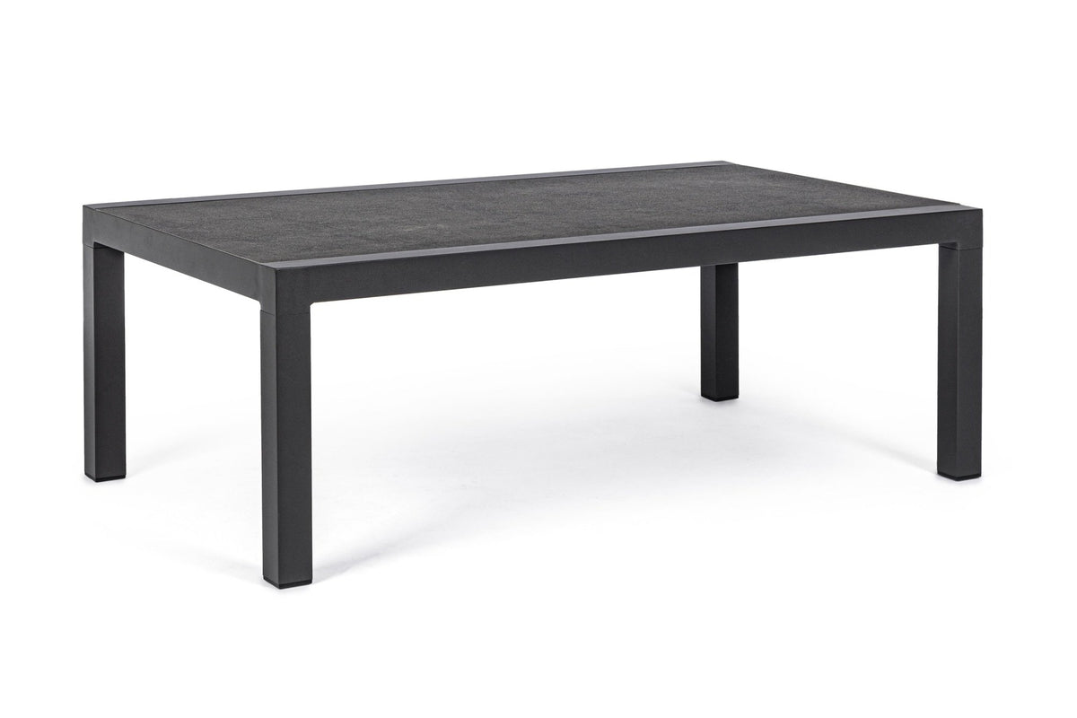 Kerti asztal - KLEDI fekete alumínium kerti asztal
