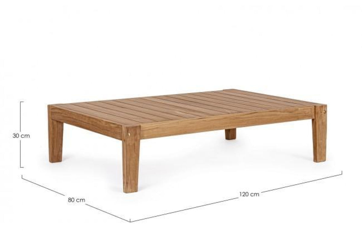 Kerti asztal - KOBO barna tikfa kerti asztal