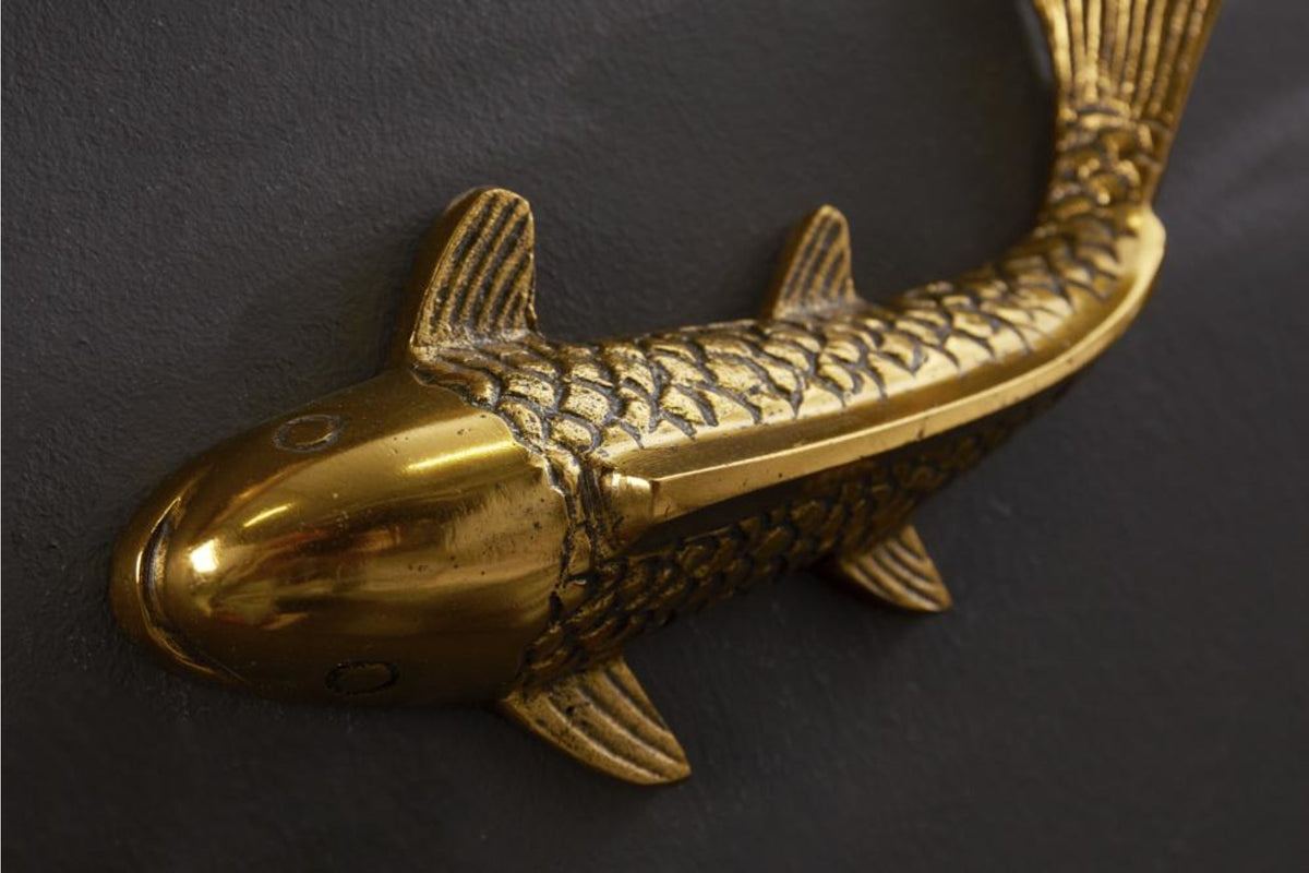 Fali dekoráció - KOI FISH arany alumínium fali dekoráció