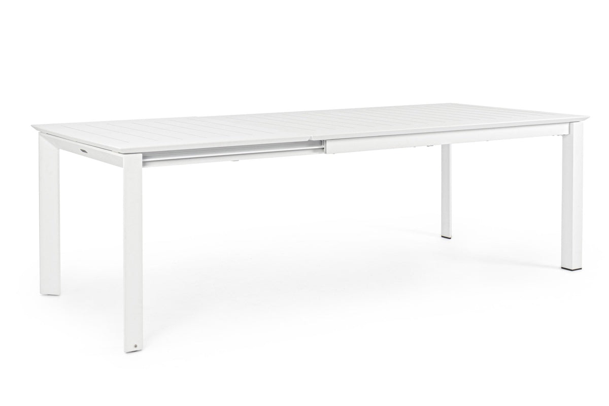 Kerti asztal - KONNOR fehér alumínium kerti asztal