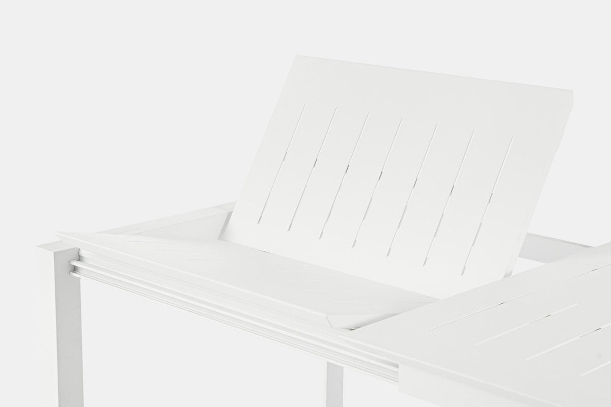 Kerti asztal - KONNOR fehér alumínium kerti asztal