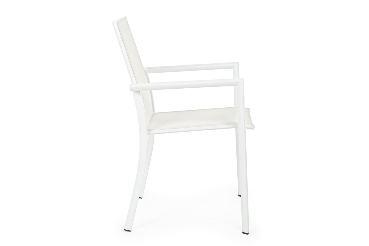 Kerti szék - KONNOR II fehér szövet kerti szék