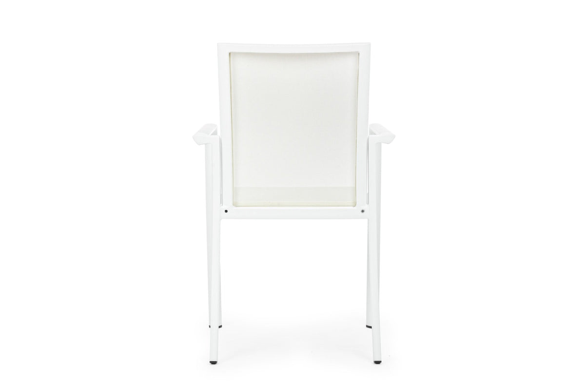 Kerti szék - KONNOR II fehér szövet kerti szék