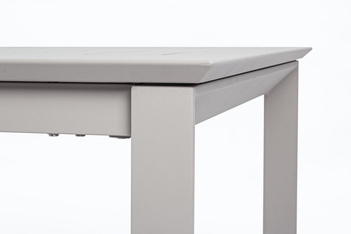 Kerti asztal - KONNOR szürke alumínium kerti asztal