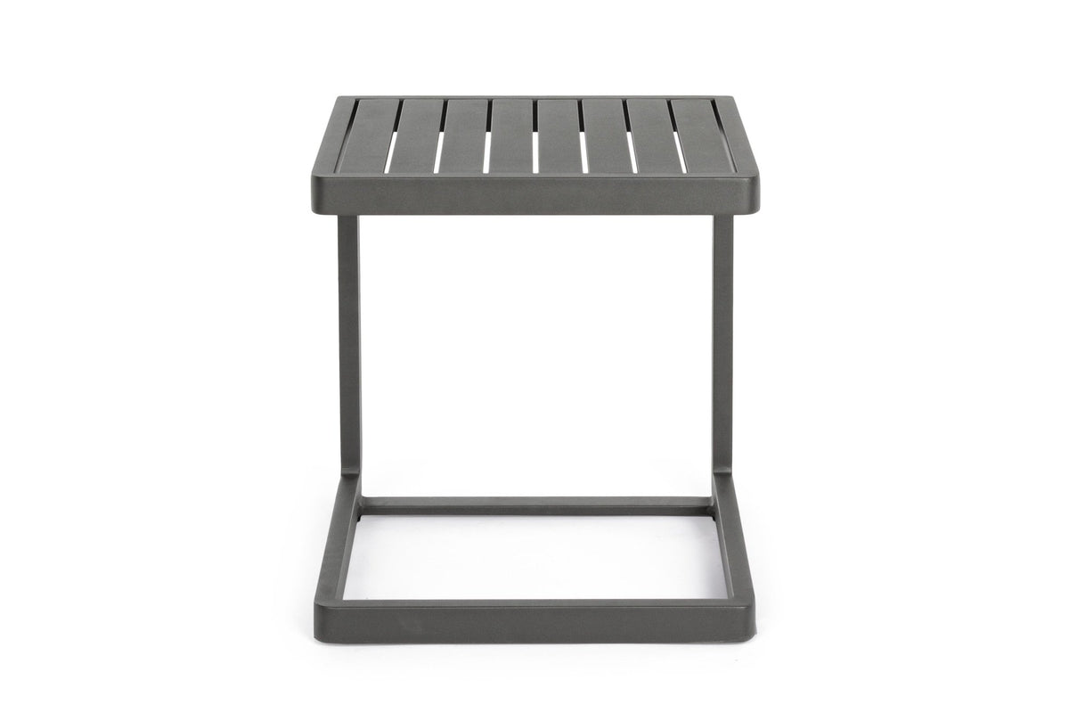 Kerti asztal - KONNOR szürkésbarna alumínium kerti asztal