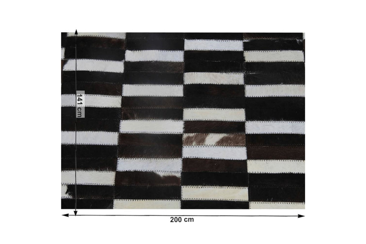Szőnyeg - KOZA IV tarka bőr szőnyeg 141x200cm
