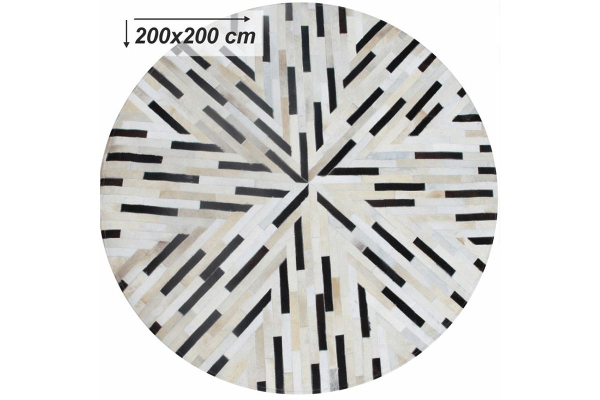 Szőnyeg - KOZA tarka bőr szőnyeg 200x200cm