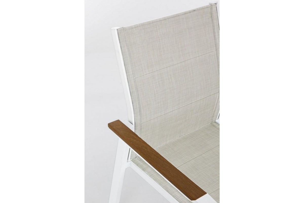 Kerti szék - KUBIK II szürke 100% textilén kerti szék