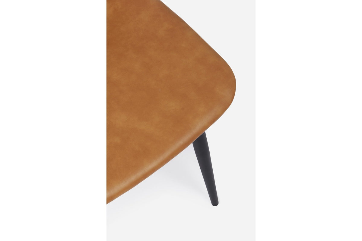 Szék - KYRA barna vintage műbőr szék