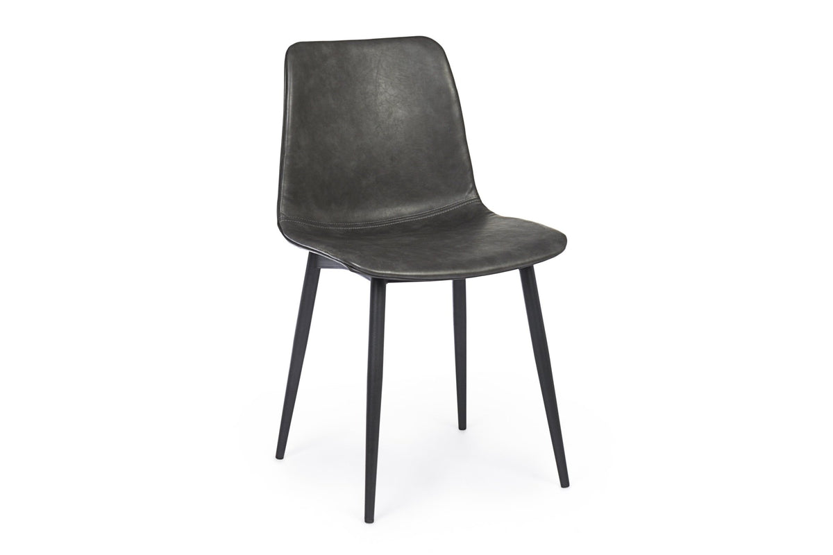 Szék - KYRA szürke vintage műbőr szék