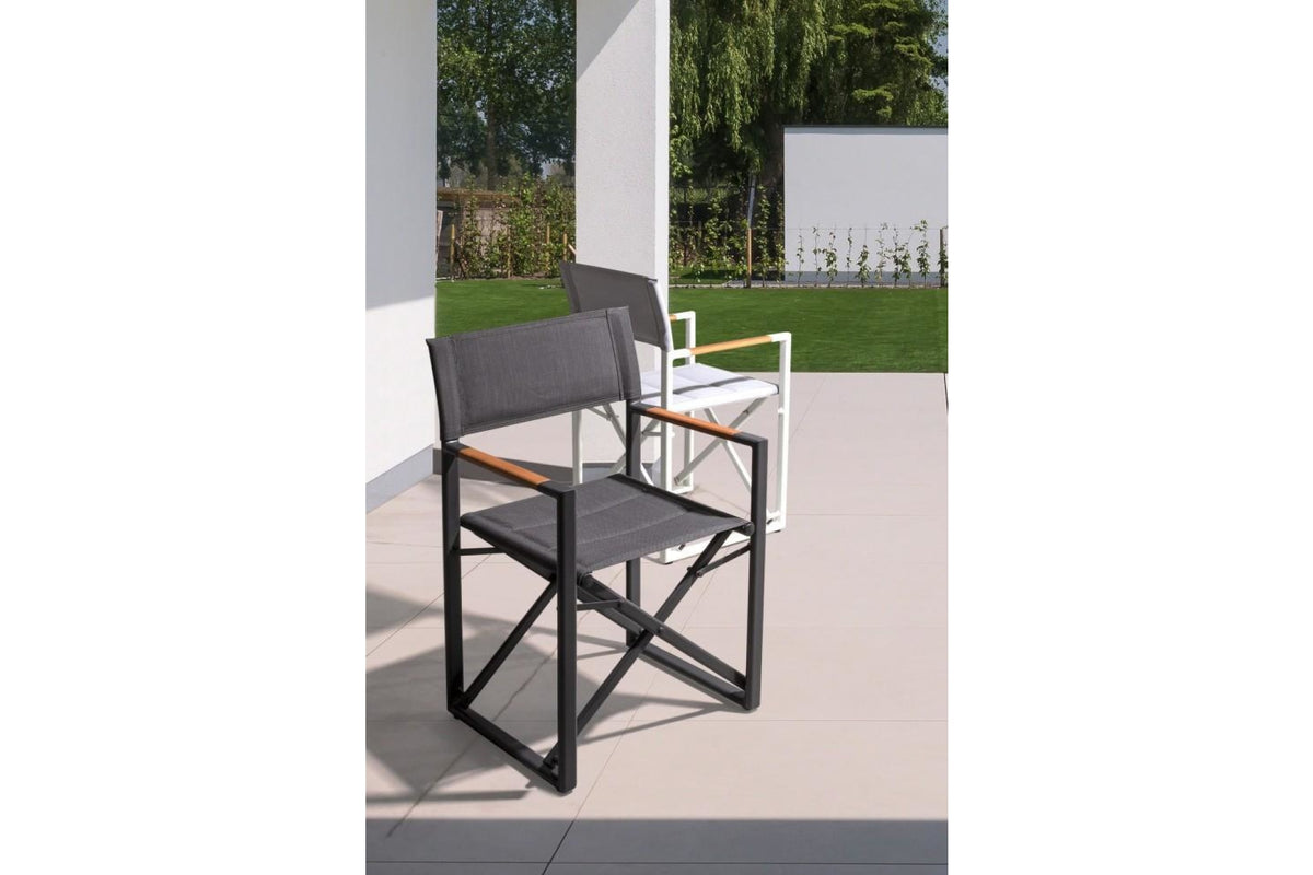 Kerti szék - LAGUN fekete 100% textilén kerti szék