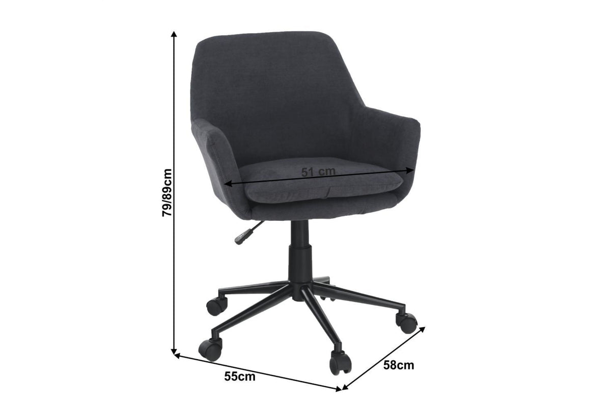 Irodai szék - LAIRA szürke szövet irodai szék
