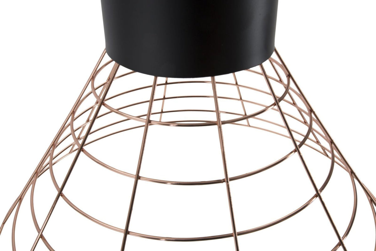 Függőlámpa - LAMP NET fekete és bronz fém függőlámpa