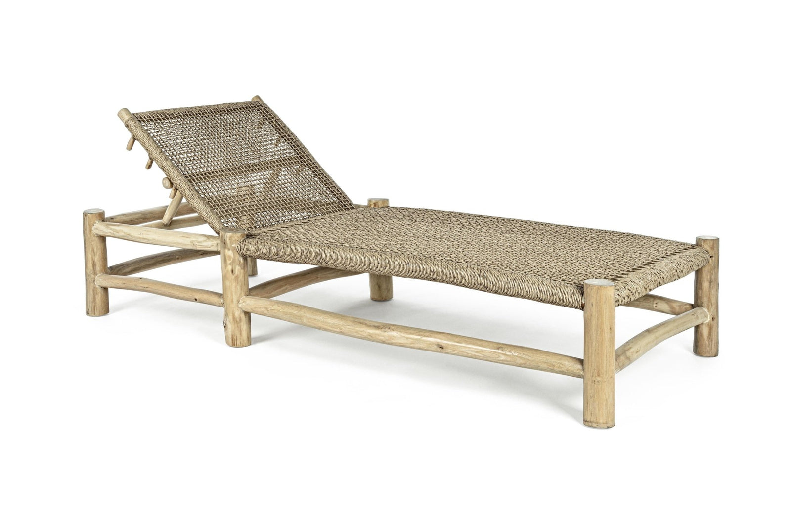 Napozóágy - LAMPOK barna mikroszálas napozóágy