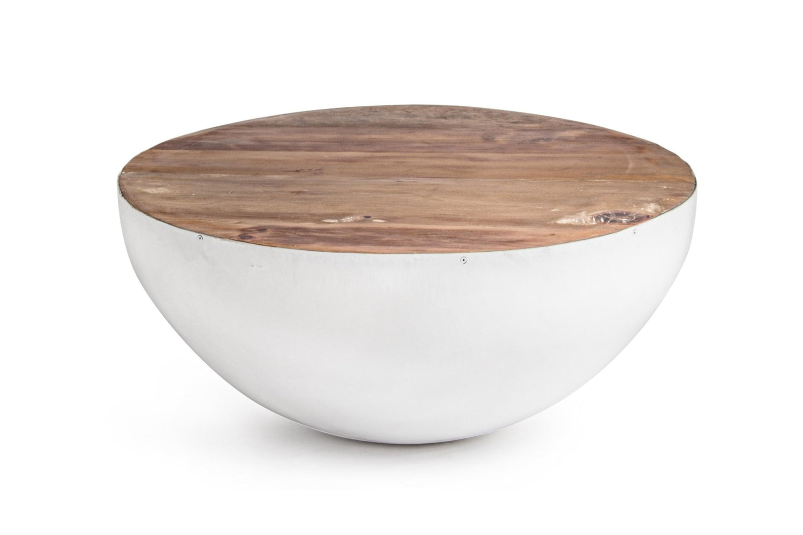 Dohányzóasztal - LANCASTER fehér dohányzóasztal 70cm átmérő