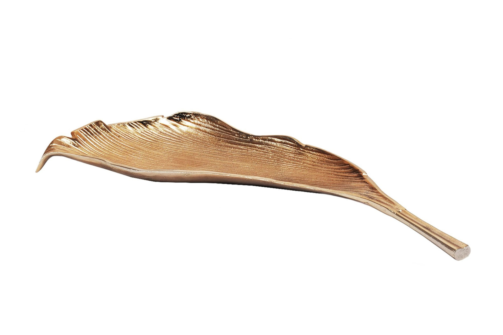 Kínálótál - LEAF arany alumínium kínálótál