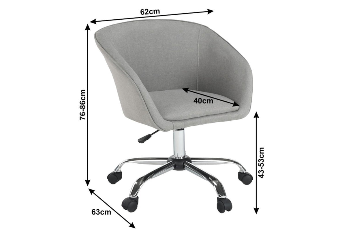 Irodai szék - LENER szürkésbarna ökobőr irodai szék