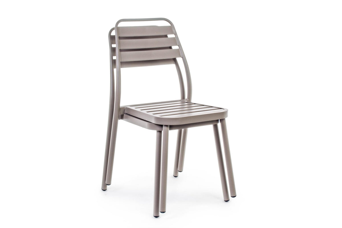 Kerti szék - LENNIE barna alumínium kerti szék