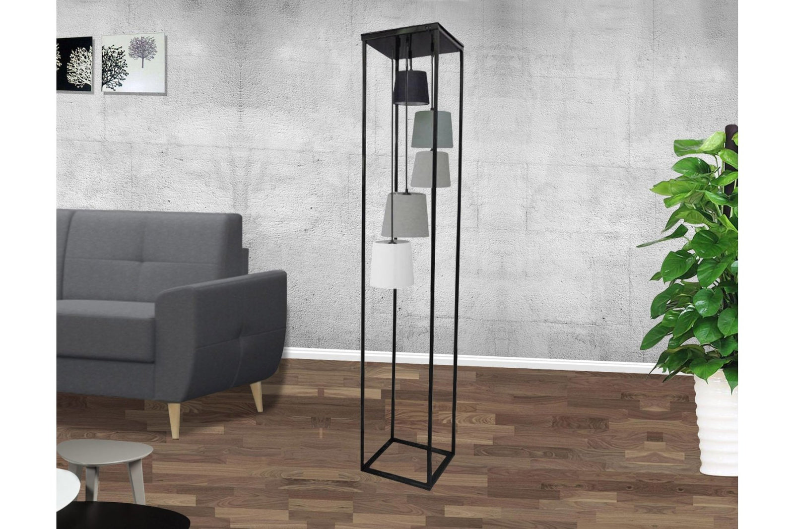 Állólámpa - LEVELS II fekete és szürke állólámpa