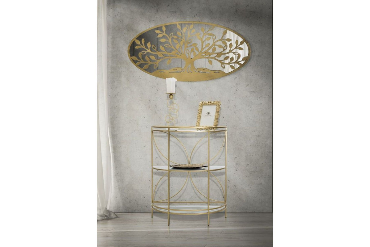 Fali dekoráció - LIFETREE arany vas fali dekoráció