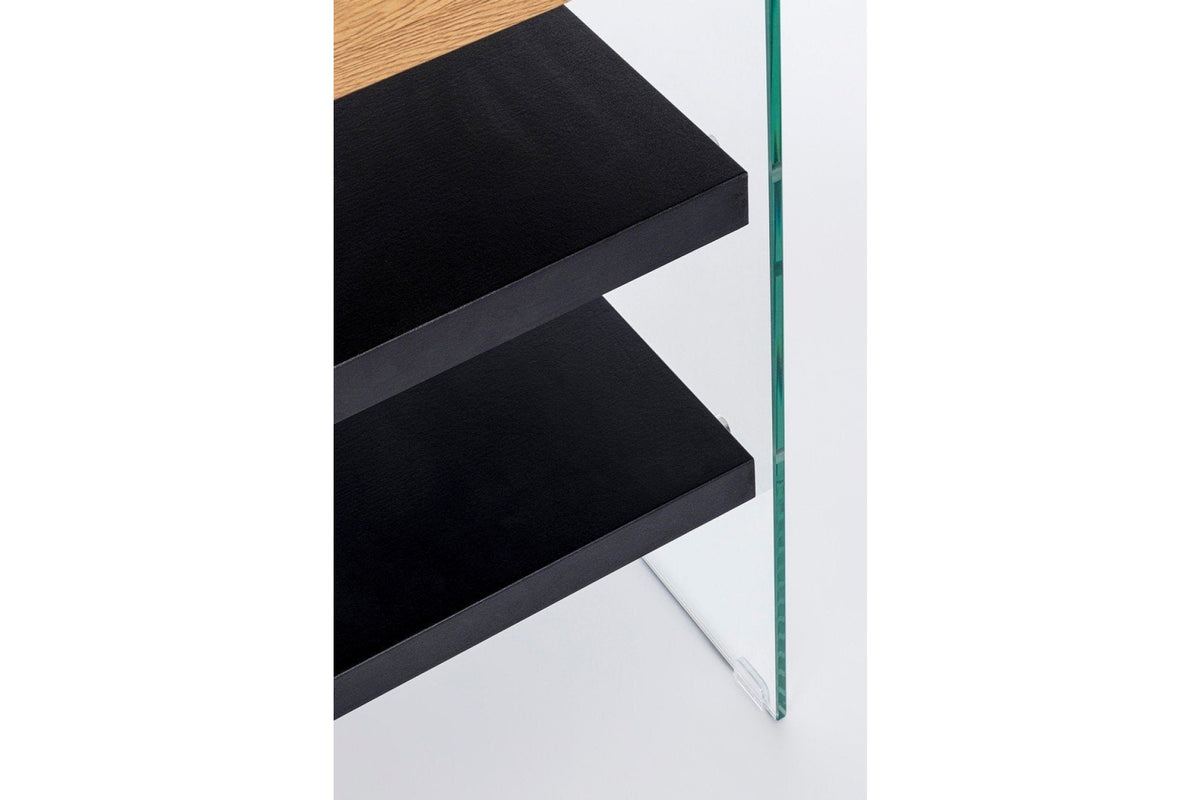 Íróasztal - LINE fekete mdf íróasztal