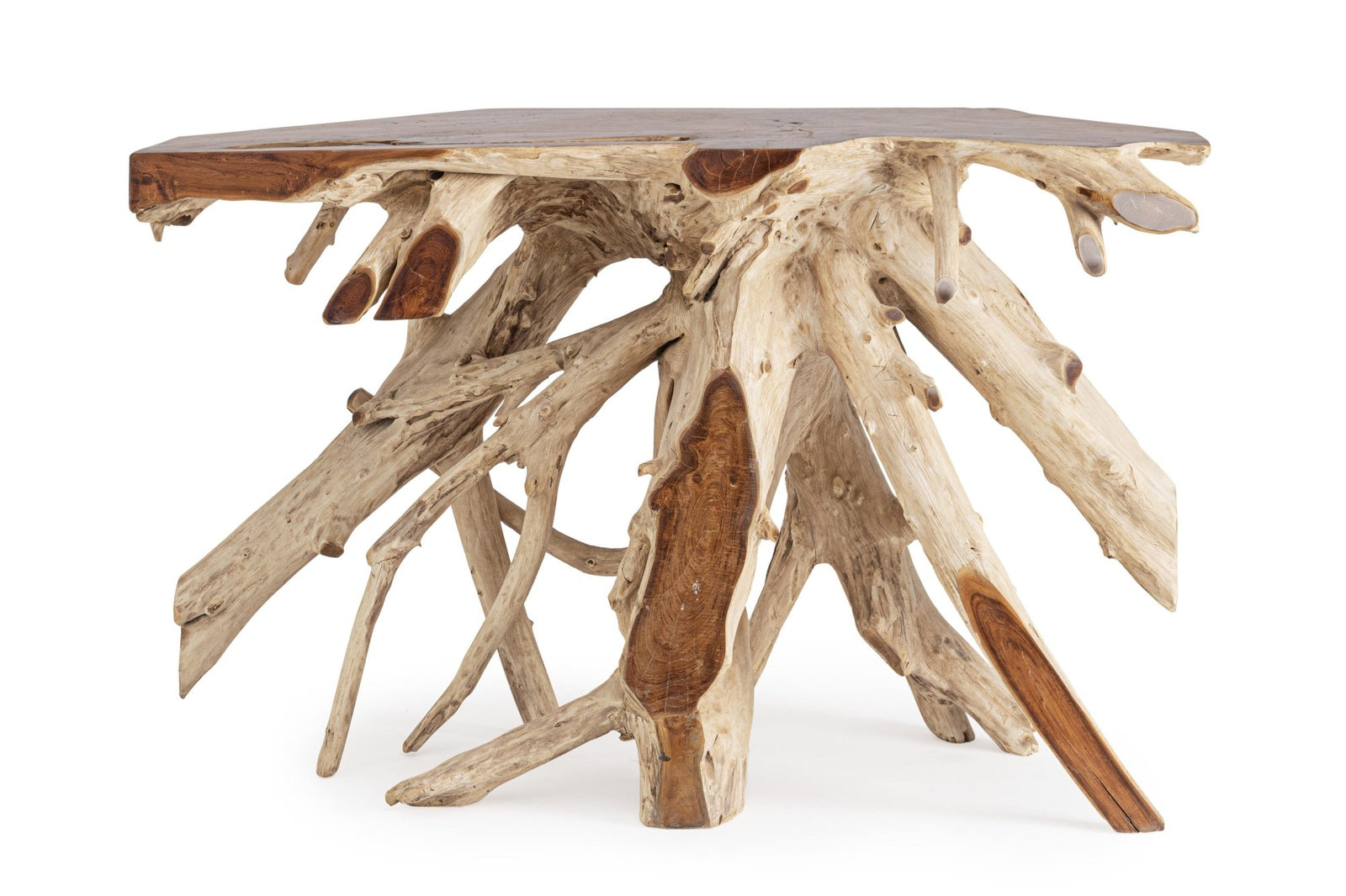 Konzolasztal - LISANDRA II barna tikfa konzolasztal