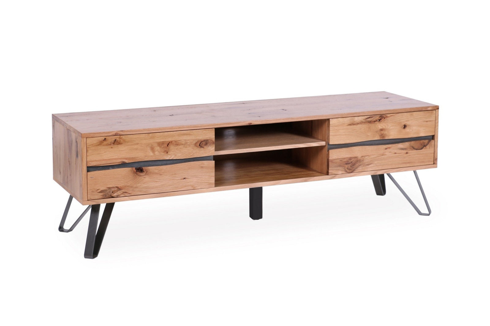 TV szekrény - LIVING EDGE tölgy alacsony TV szekrény 160cm