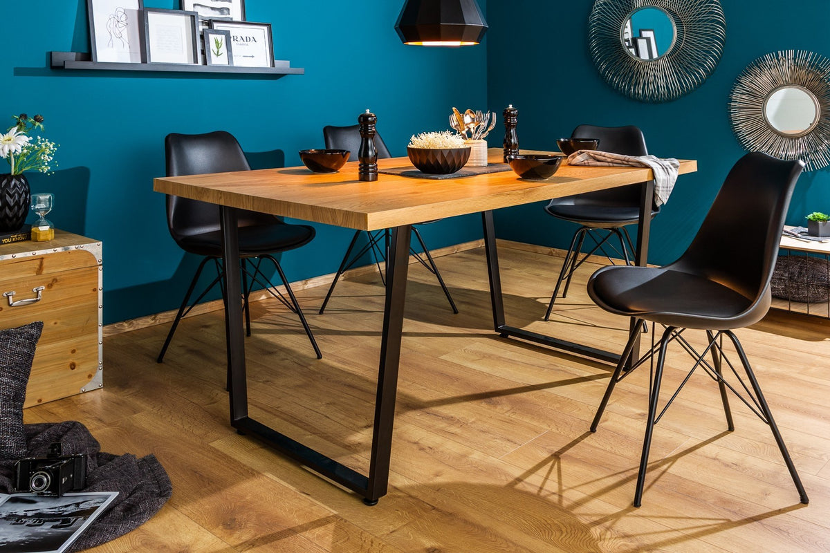 Étkezőasztal - LOFT barna mdf étkezőasztal 140cm