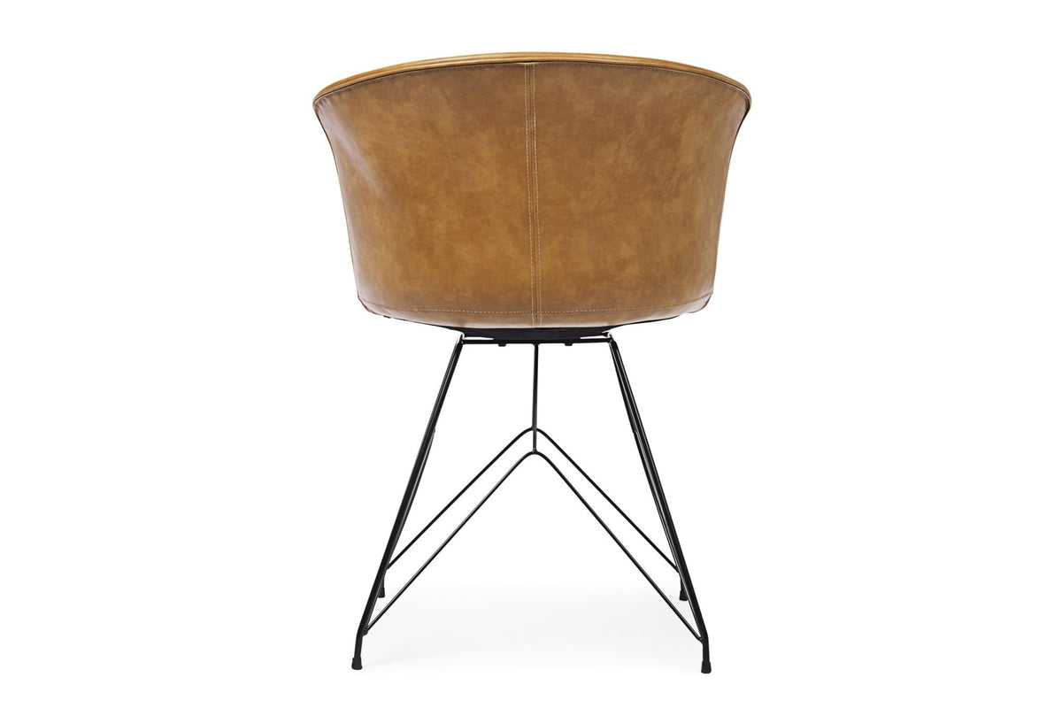 Szék - LOFT barna vintage műbőr szék