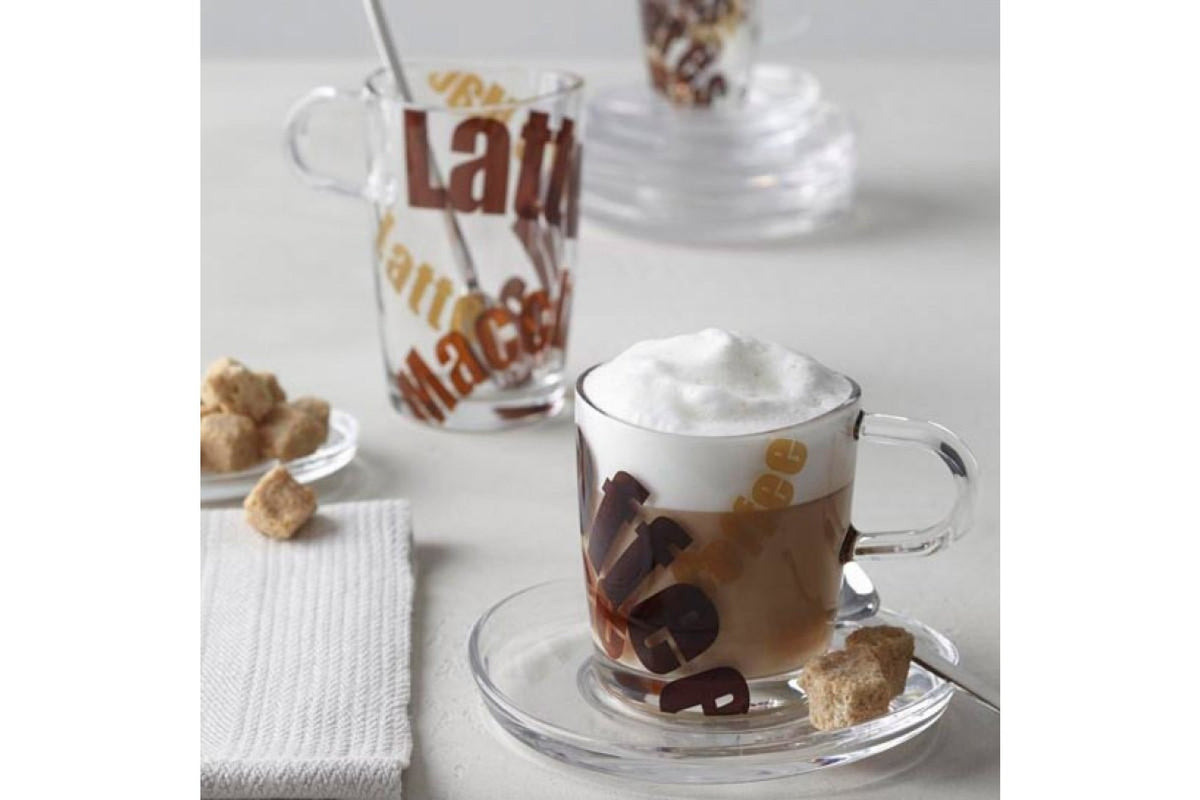 Bögre - LOOP 3 COLOURS latte macchiatós bögre 365ml - Leonardo