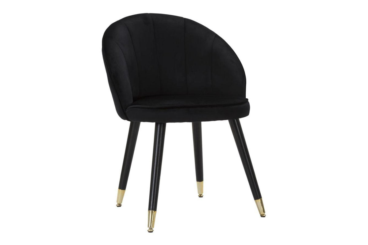 Szék - LOTY fekete bársony szék
