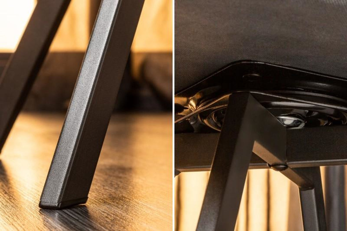 Szék - LOUNGER antracit szürke karfás szék