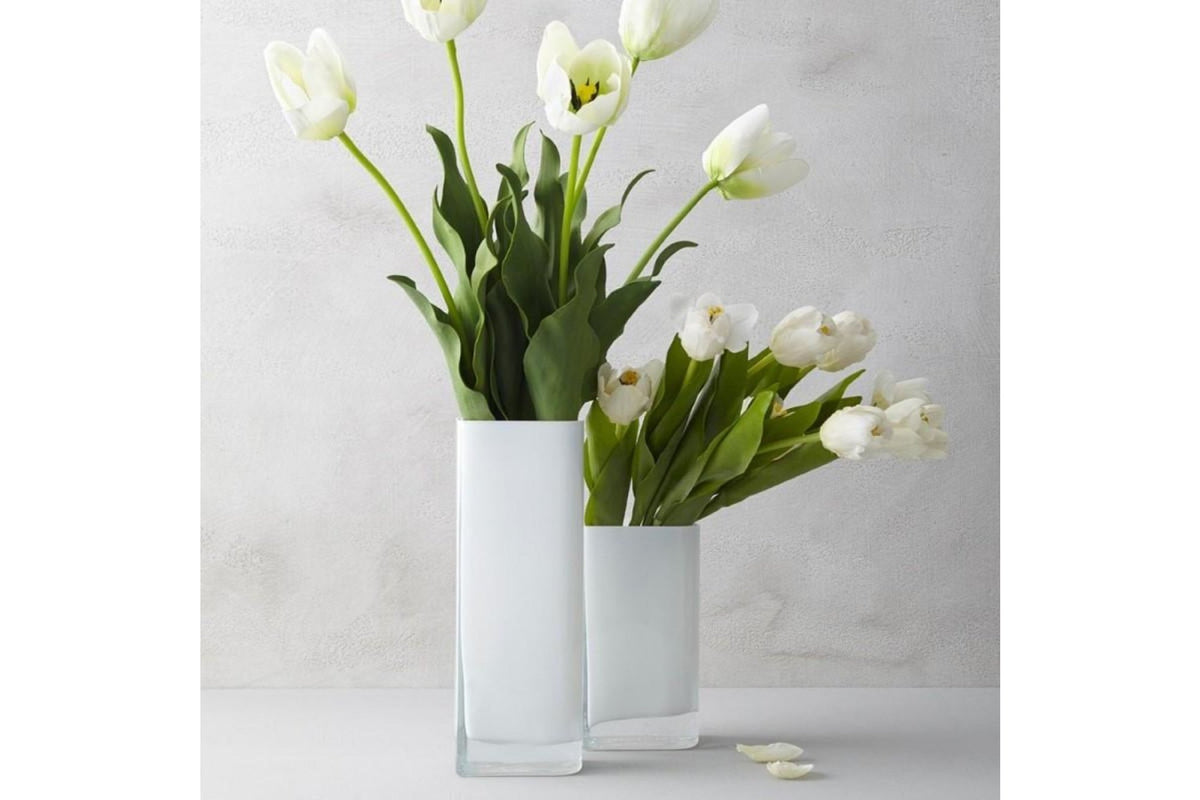 Váza - LUCCA váza 25x11cm fehér - Leonardo