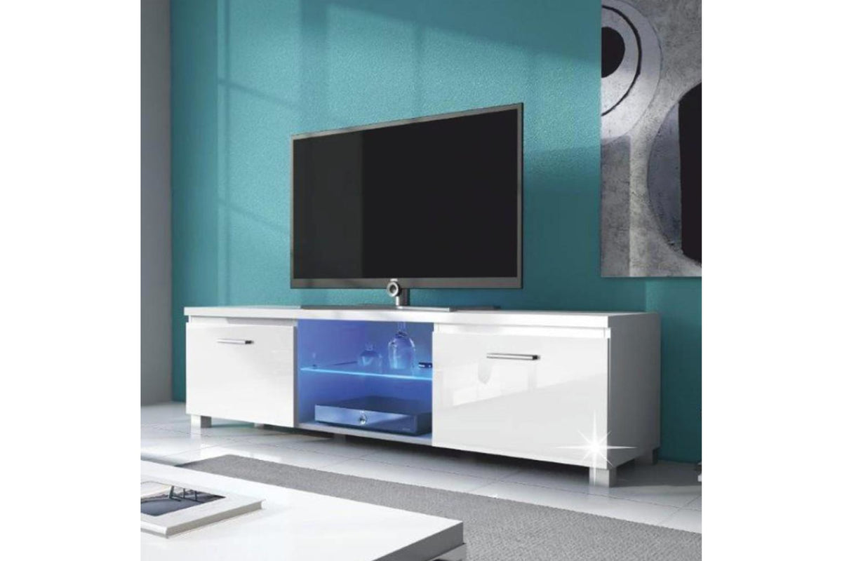 TV szekrény - LUGO fehér mdf tv szekrény