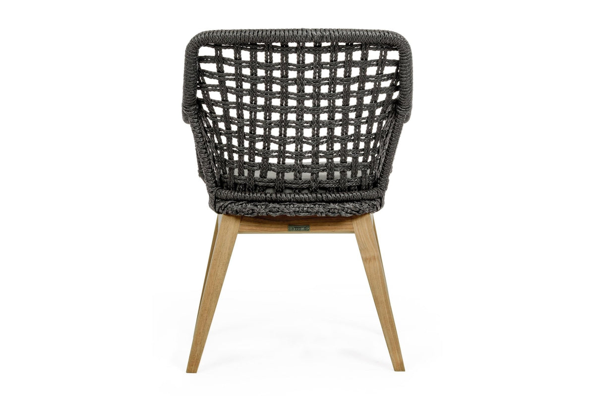 Kerti szék - MADISON fekete tikfa kerti szék
