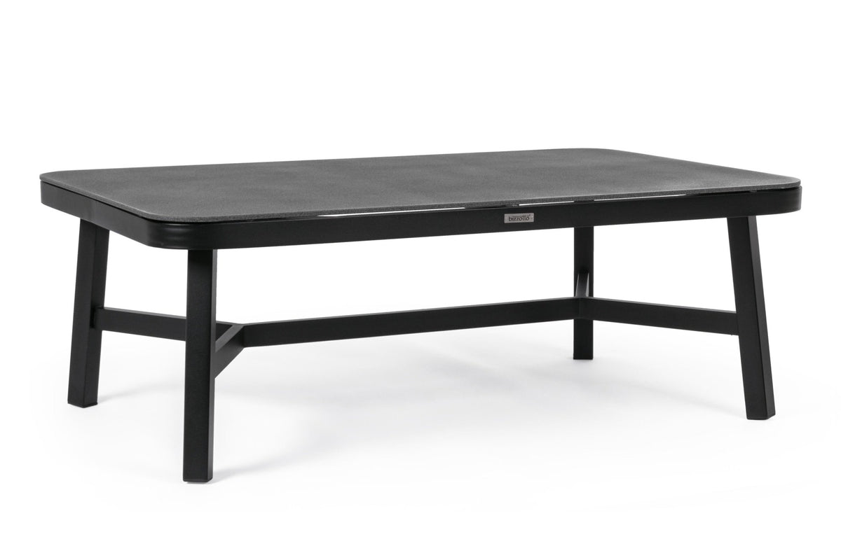 Kerti asztal - MAKATEA fekete alumínium kerti asztal