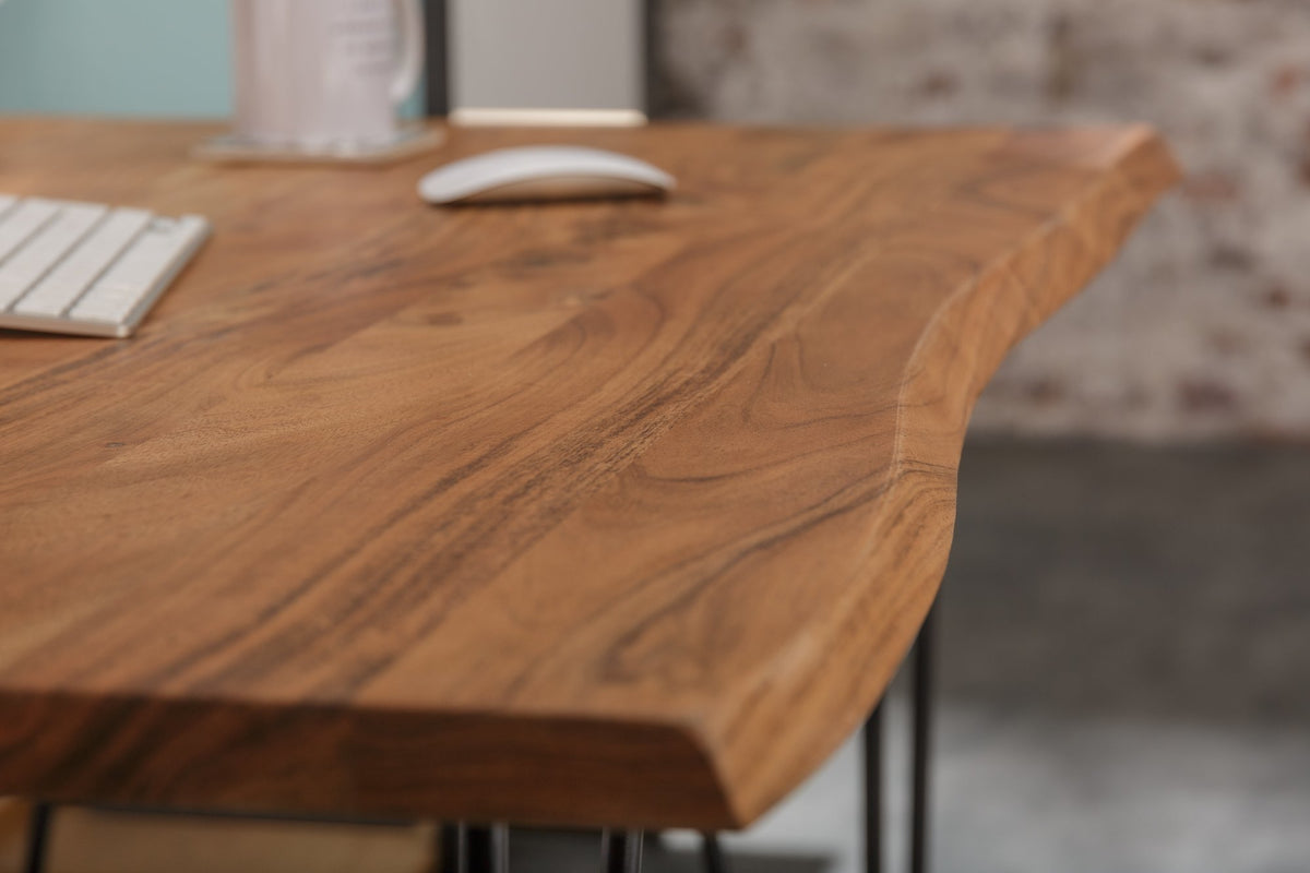 Étkezőasztal - MAMMUT barna akácfa étkezőasztal 120cm