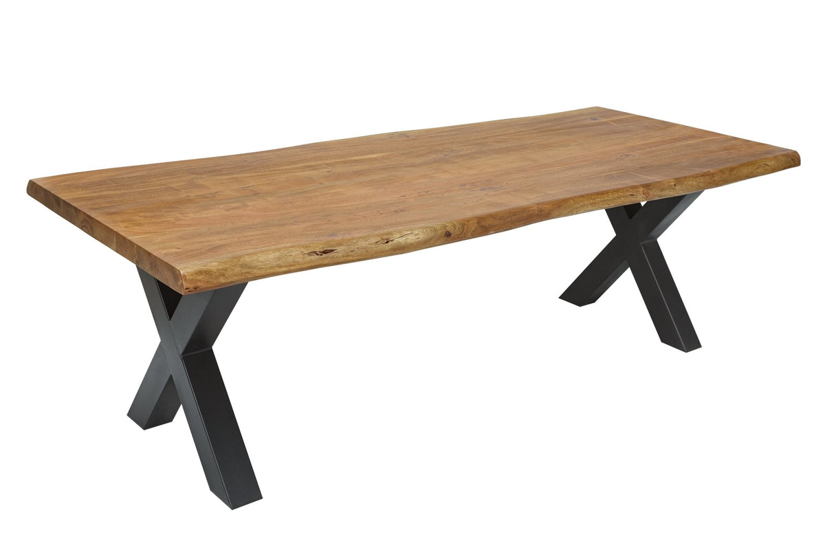 Étkezőasztal - MAMMUT barna akácfa étkezőasztal 300cm