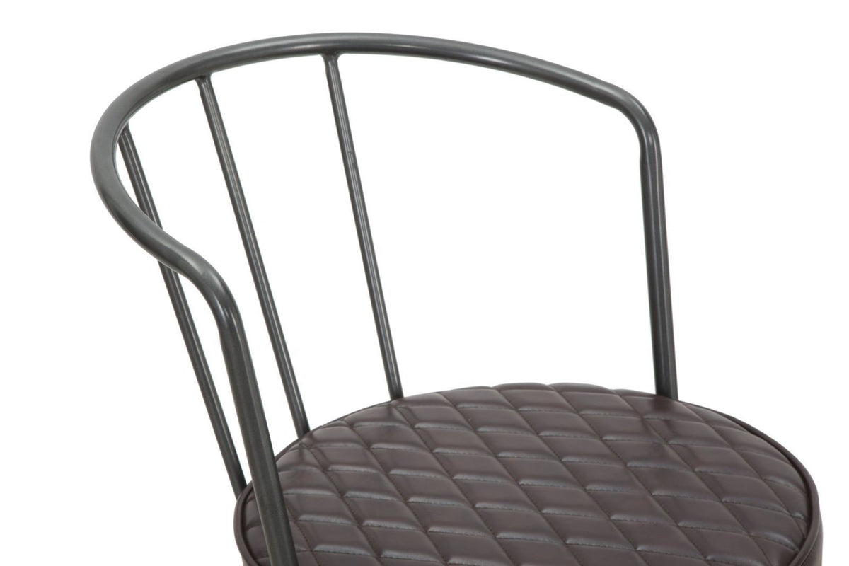 Fotel - MANUELO II barna és szürke műbőr fotel