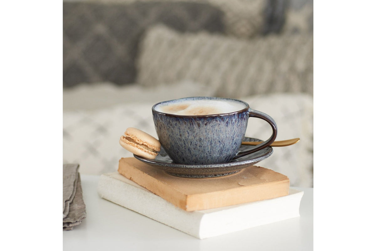 Csészealj - MATERA Grey alátét kávés-teás csészéhez 15cm - Leonardo