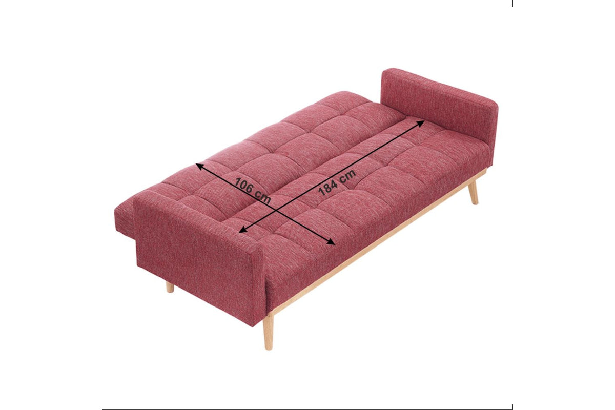 Kanapé - MAVERA rózsaszín szövet kanapé