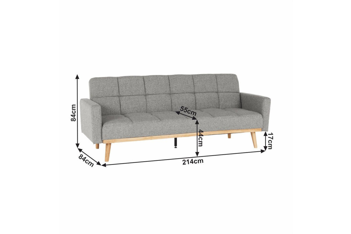 Kanapé - MAVERA szürke szövet kanapé