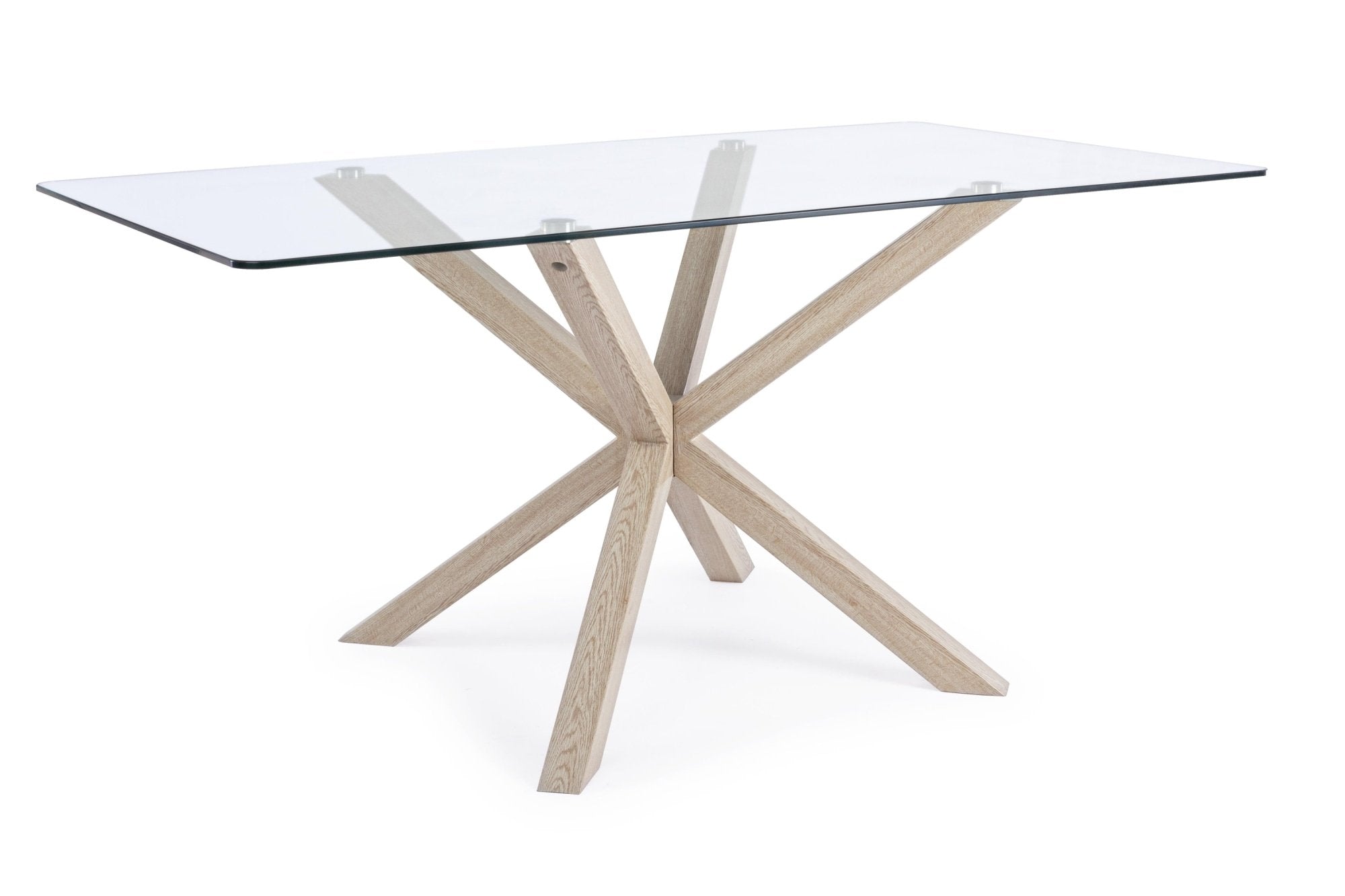 Étkezőasztal - MAY négyszögletes étkezőasztal natúr lábakkal 160x90