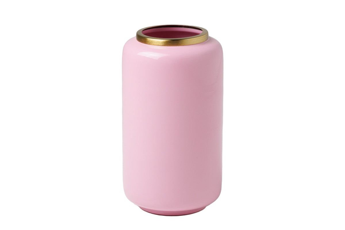 ABSTRACT rózsaszín vas váza