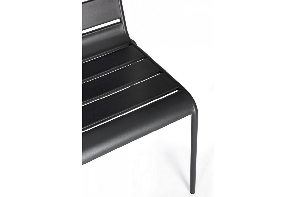 Kerti szék - MELANY fekete acél kerti szék