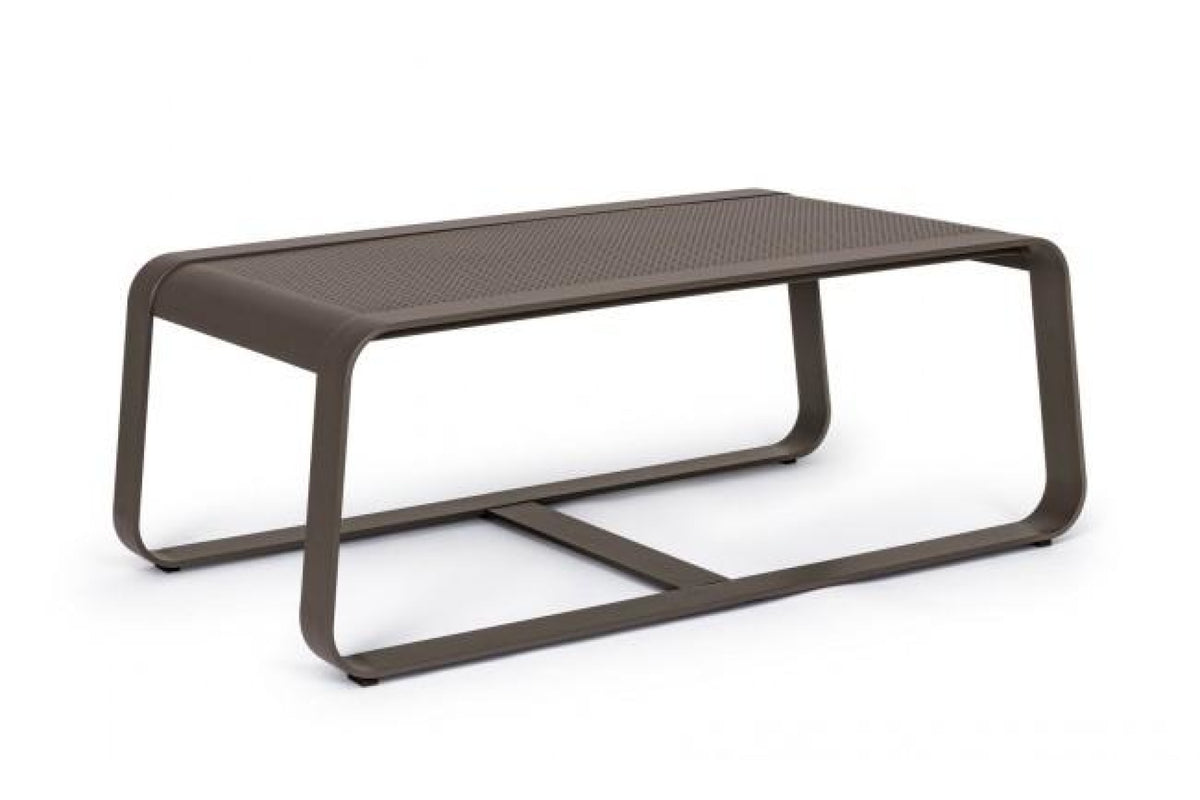Kerti asztal - MERRIGAN barna alumínium kerti asztal