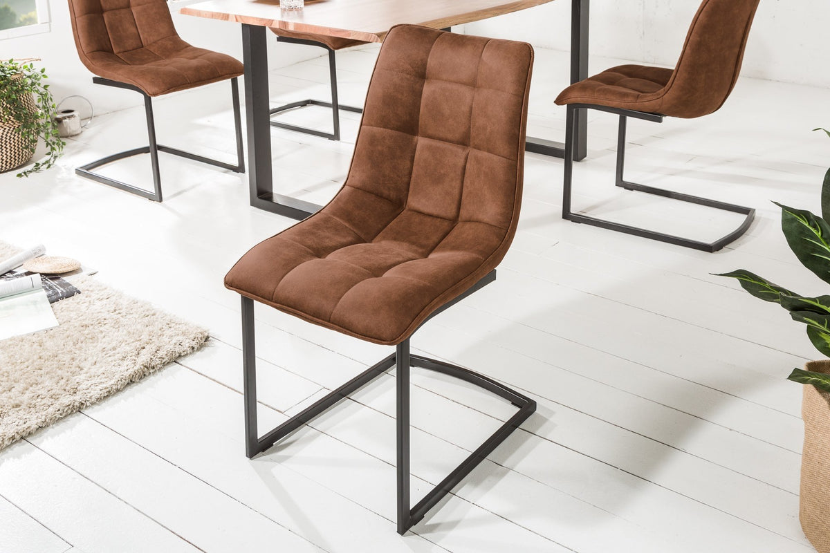 Szék - MIAMI barna mikroszálas szék